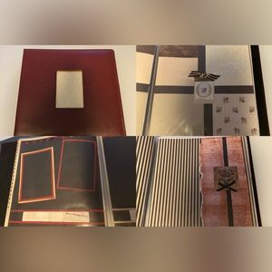 Scrapbook Albums - Rare Gatefold style w/ insert pages - Highly collectible